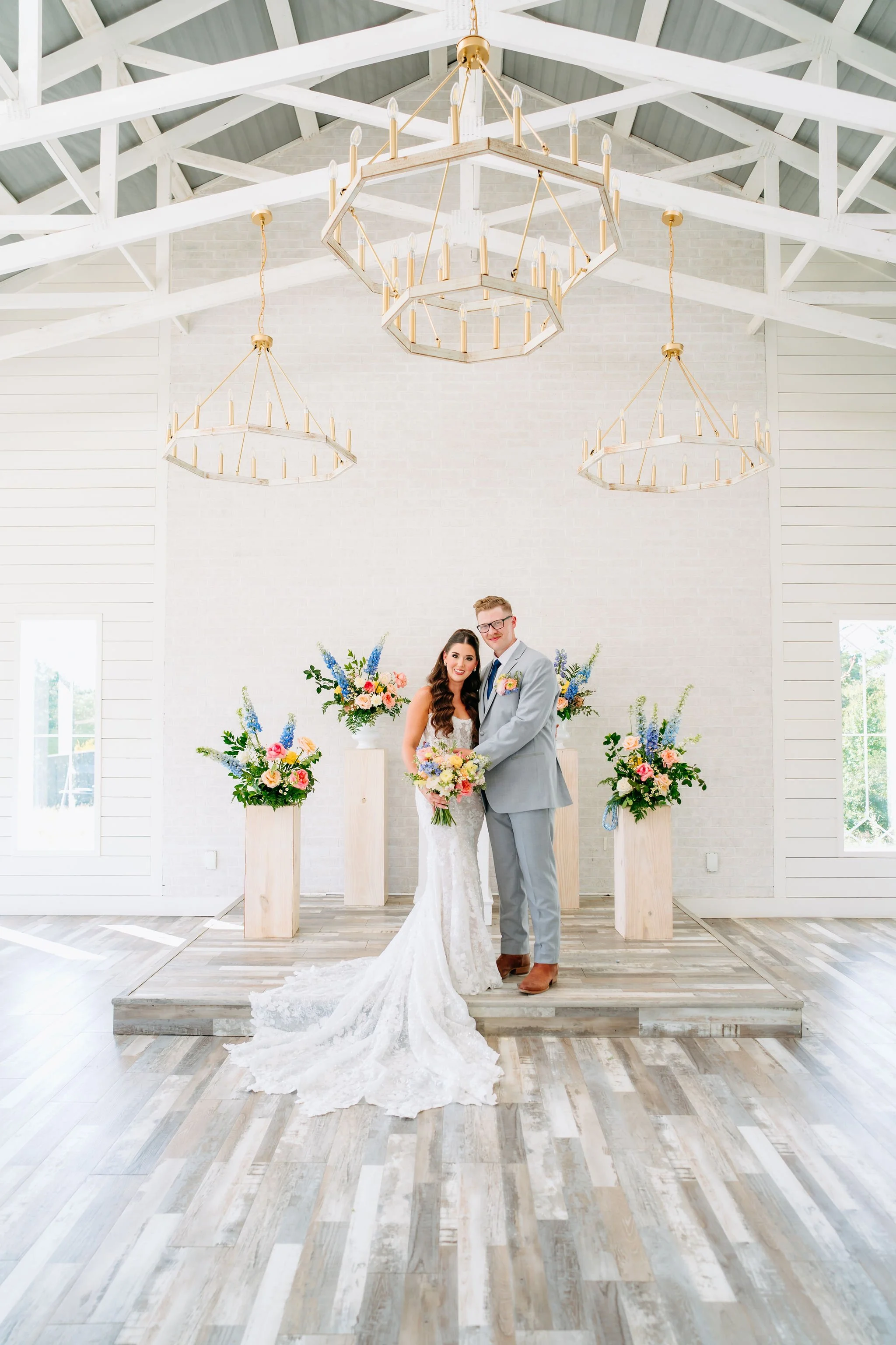 A bride at Sunset Oaks Venue in Tyler, Texas